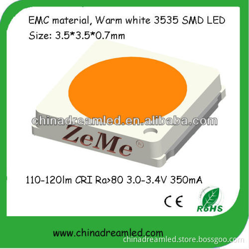 1W 3V Warm White SMD 3535 LED lamp with Sanan chip